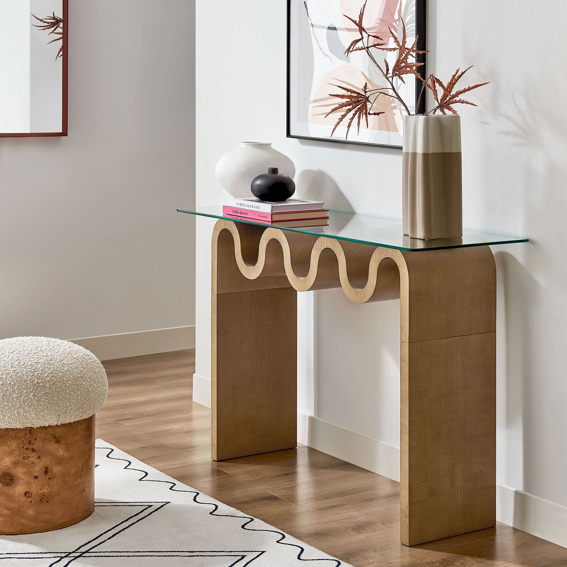 Ondine Glass Top 50" Console Table by Modway | Console Tables | Modishstore - 16