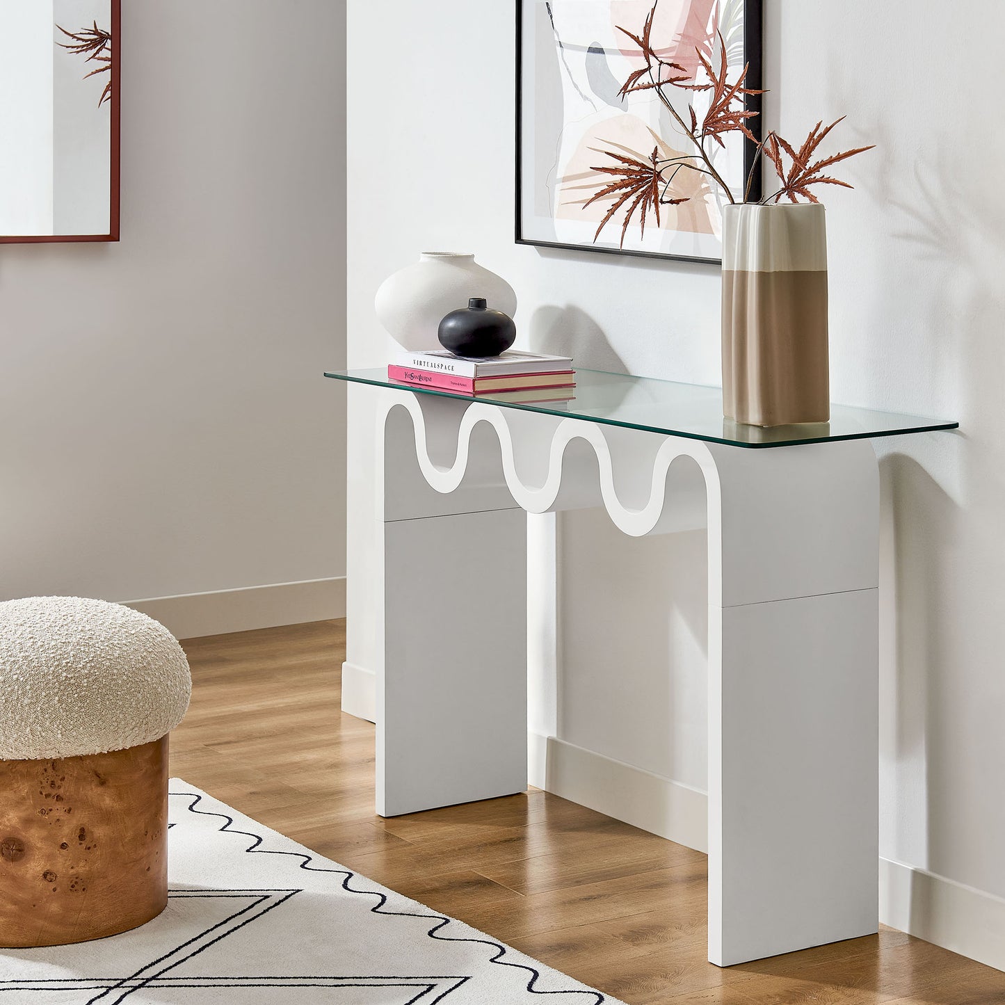 Ondine Glass Top 50" Console Table by Modway | Console Tables | Modishstore - 34