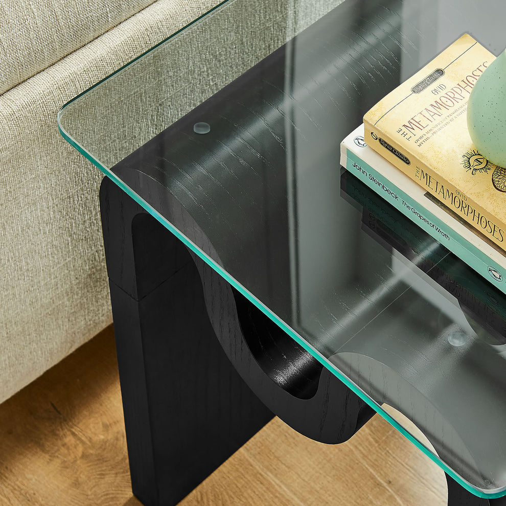 Ondine Glass Top Side Table by Modway | Side Tables | Modishstore - 7
