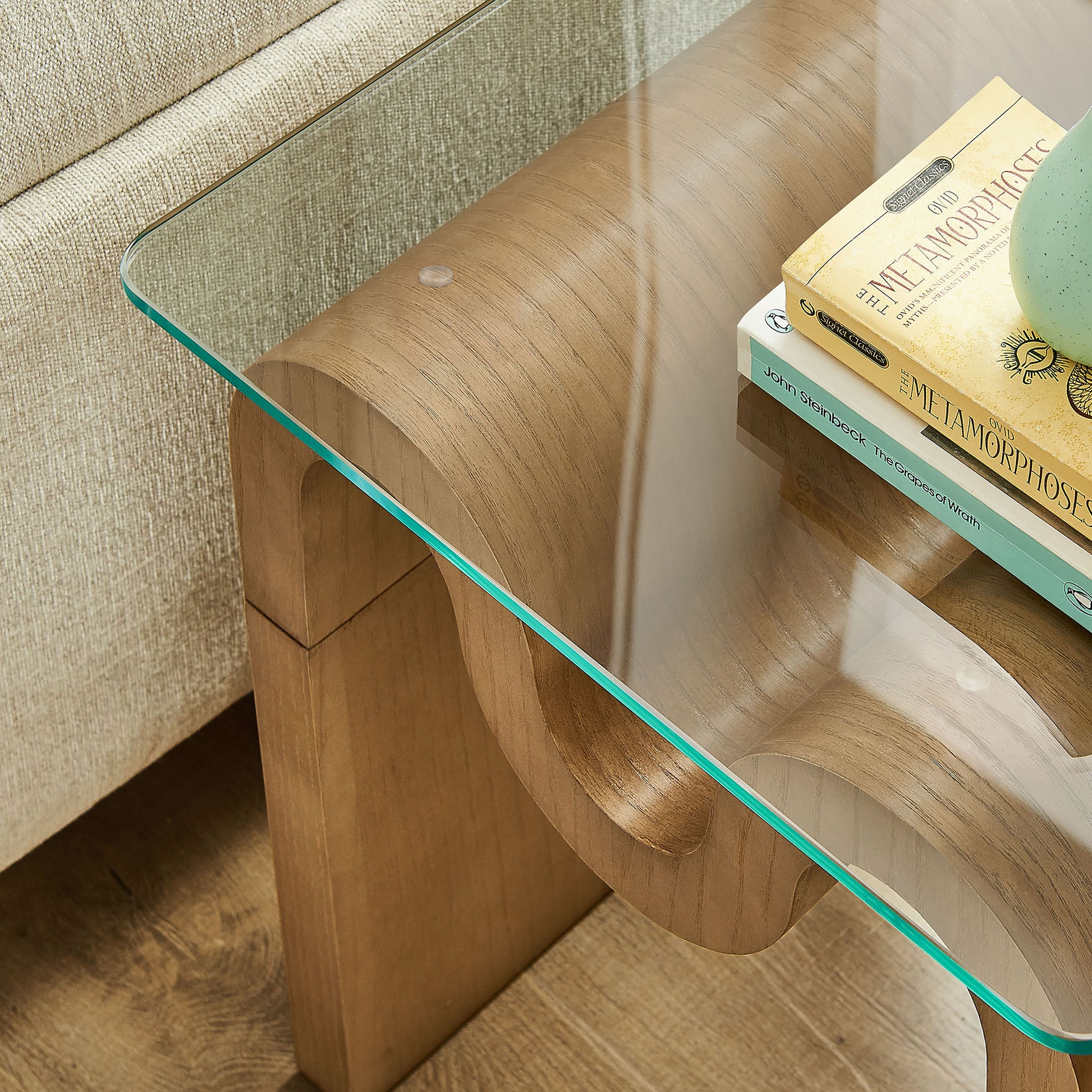 Ondine Glass Top Side Table by Modway | Side Tables | Modishstore - 15