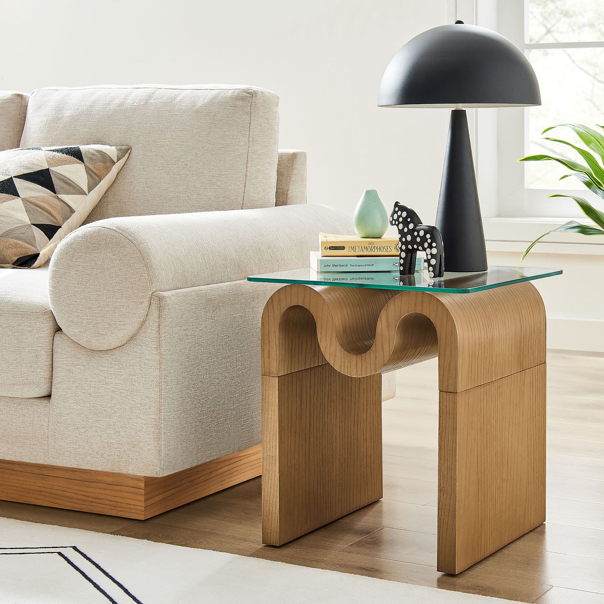 Ondine Glass Top Side Table by Modway | Side Tables | Modishstore - 16