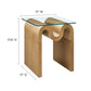 Ondine Glass Top Side Table by Modway | Side Tables | Modishstore - 18
