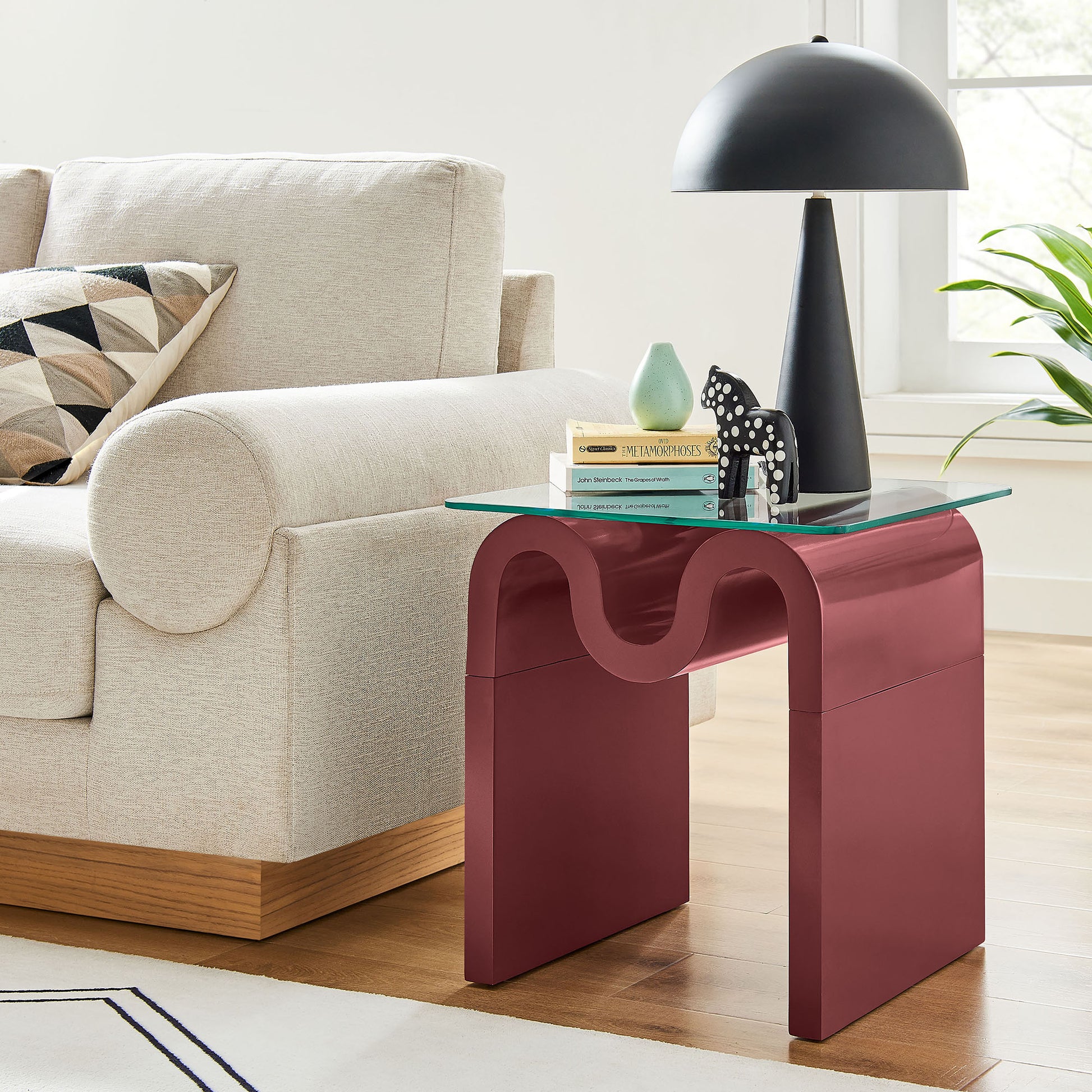 Ondine Glass Top Side Table by Modway | Side Tables | Modishstore - 25