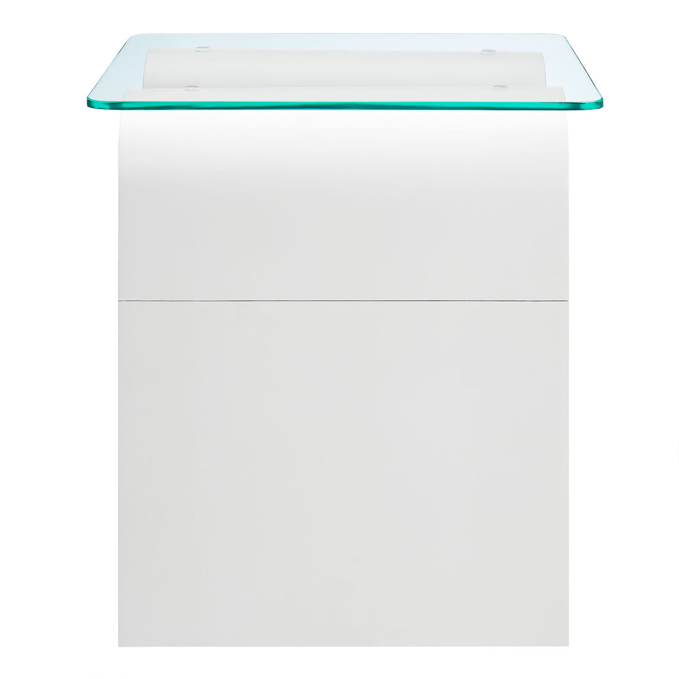 Ondine Glass Top Side Table by Modway | Side Tables | Modishstore - 29