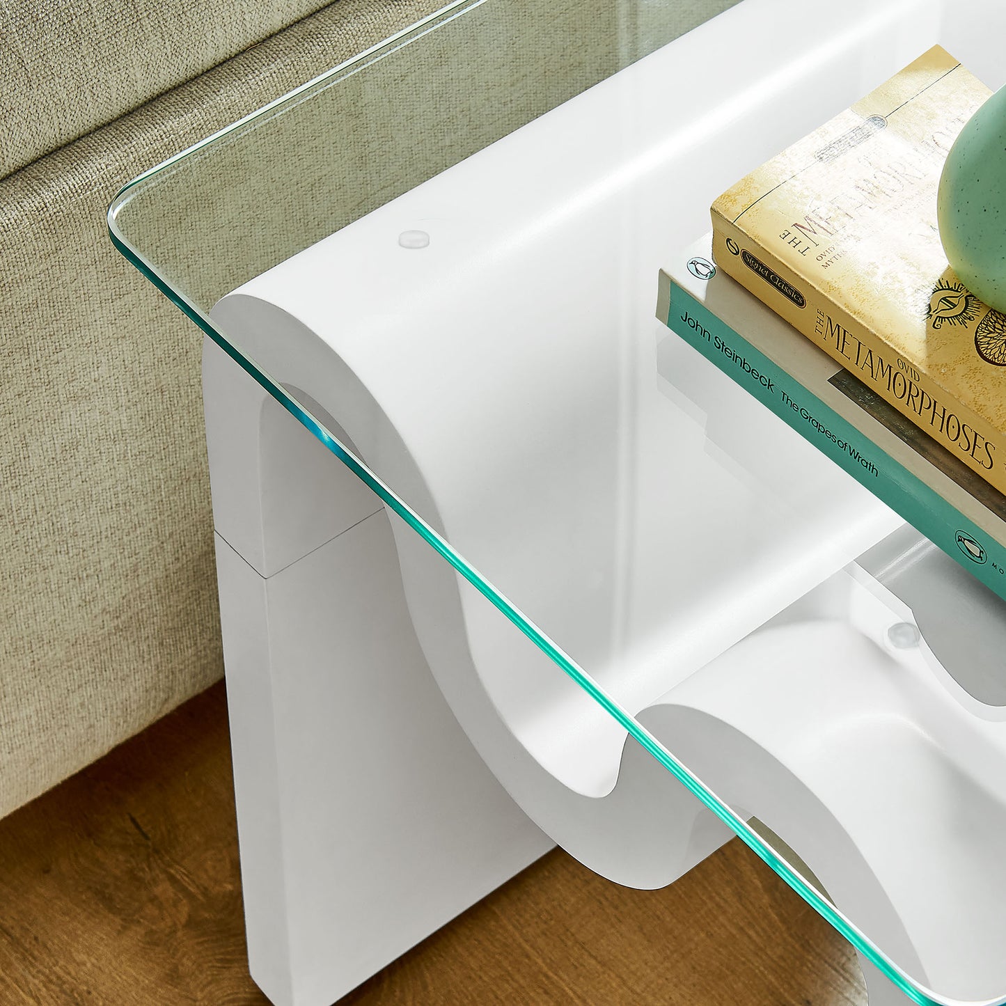 Ondine Glass Top Side Table by Modway | Side Tables | Modishstore - 33