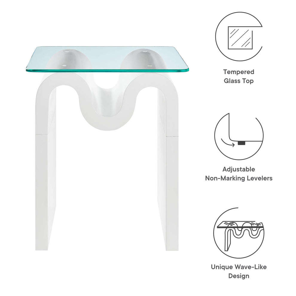 Ondine Glass Top Side Table by Modway | Side Tables | Modishstore - 35