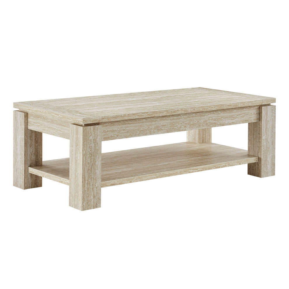 Hollis Travertine Coffee Table by Modway | Coffee Tables | Modishstore - 2