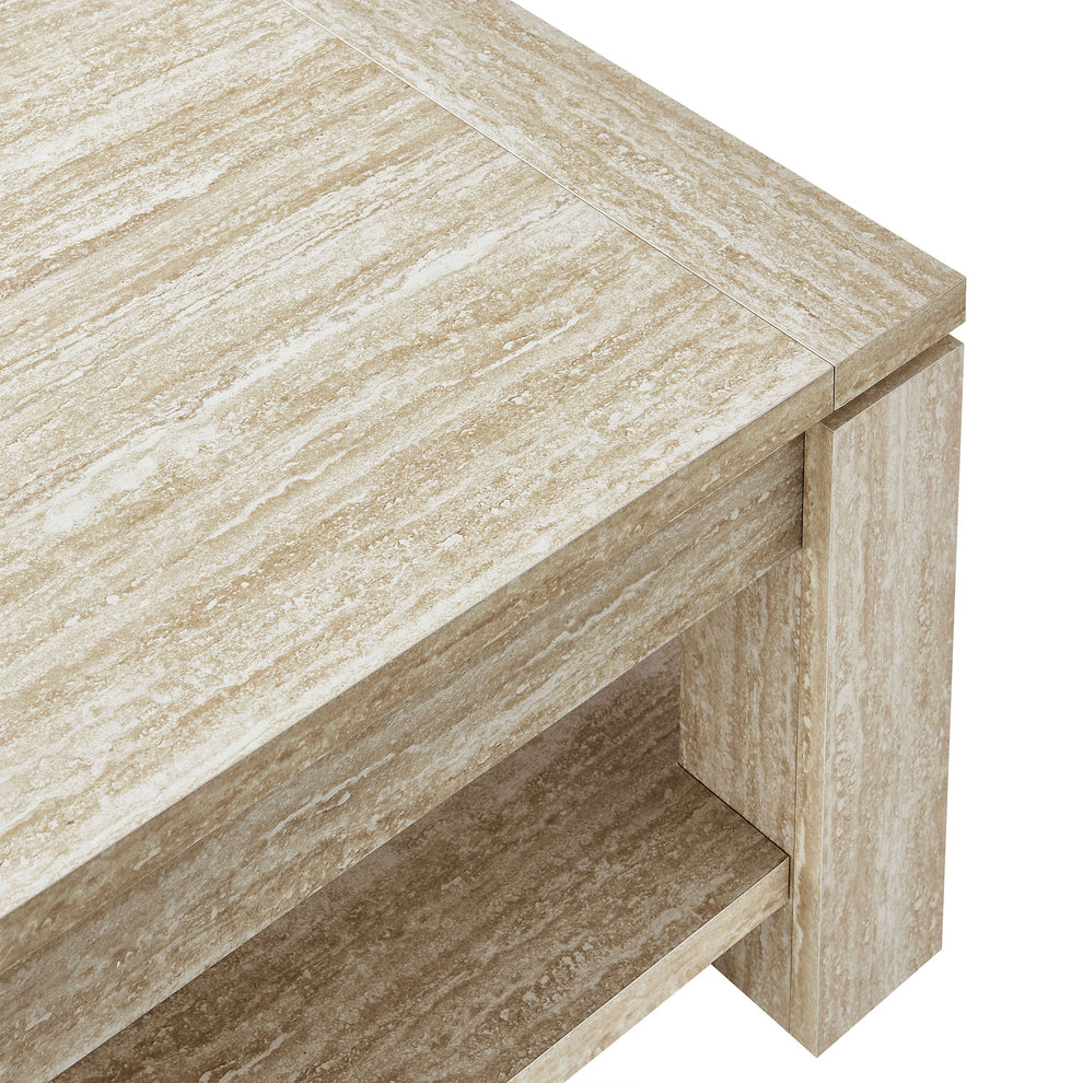 Hollis Travertine Coffee Table by Modway | Coffee Tables | Modishstore - 5