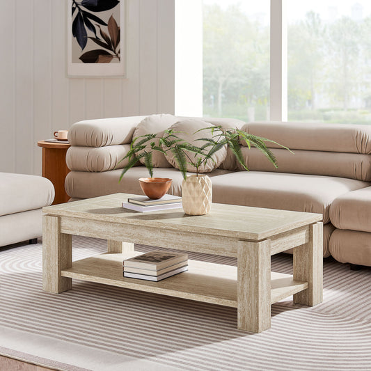 Hollis Travertine Coffee Table by Modway | Coffee Tables | Modishstore - 1