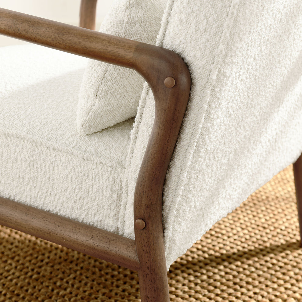 Charlie Boucle Upholstered Armchair by Modway | Armchairs | Modishstore - 7