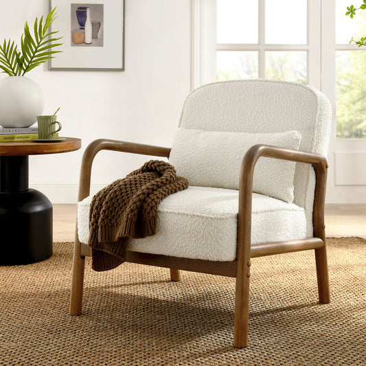 Charlie Boucle Upholstered Armchair by Modway | Armchairs | Modishstore - 1