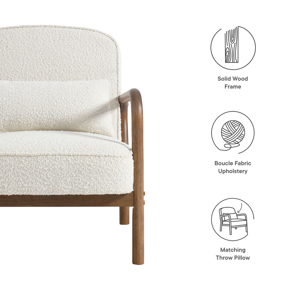 Charlie Boucle Upholstered Armchair by Modway | Armchairs | Modishstore - 9