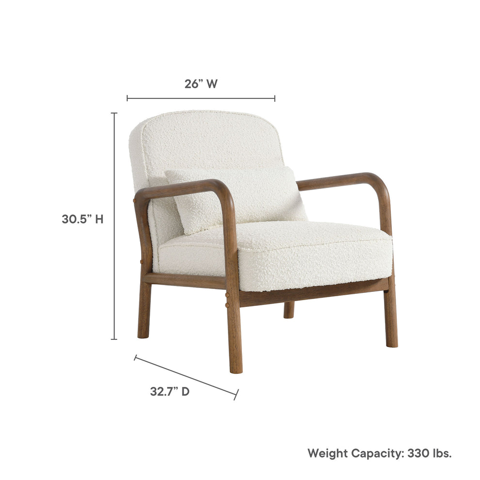 Charlie Boucle Upholstered Armchair by Modway | Armchairs | Modishstore - 10