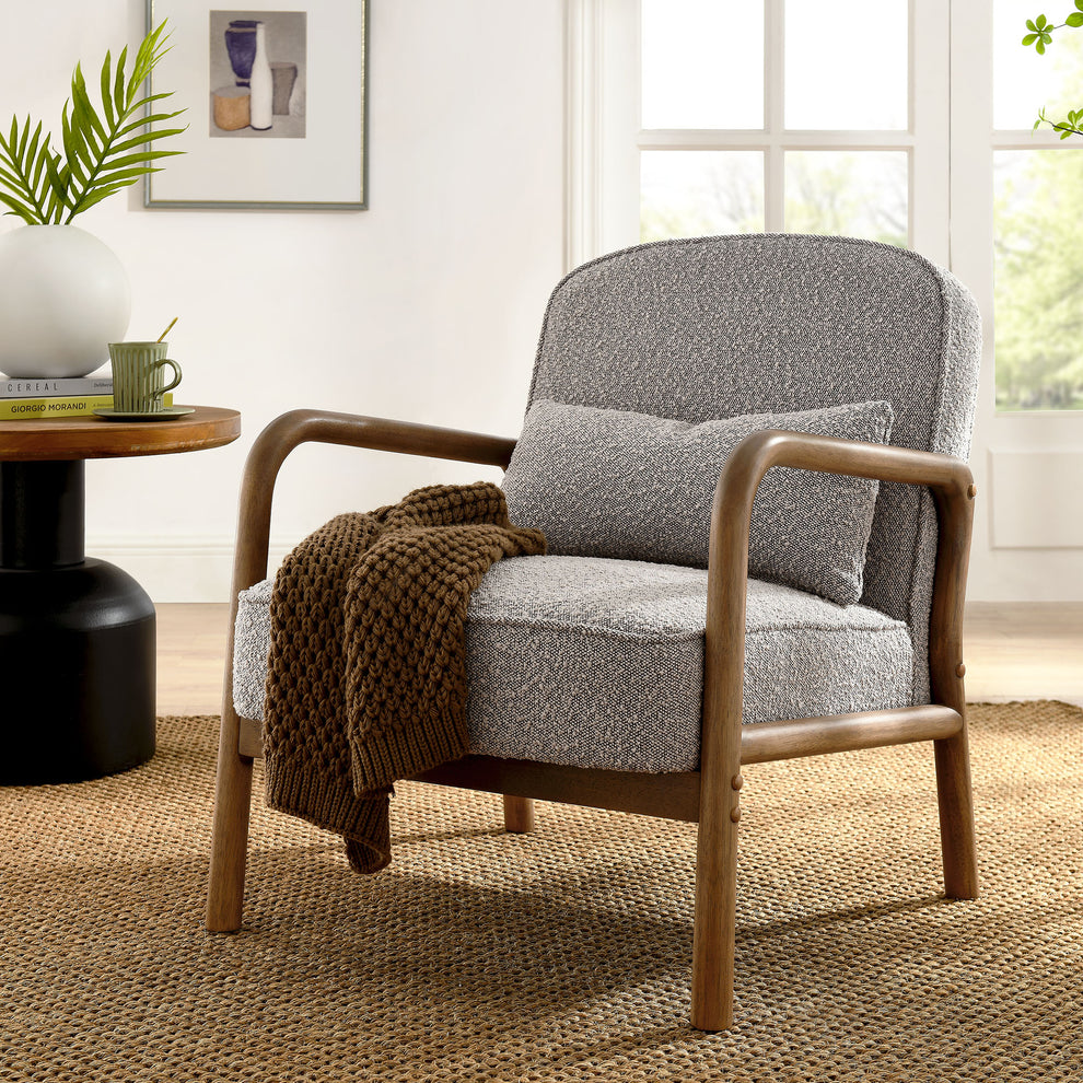 Charlie Boucle Upholstered Armchair by Modway | Armchairs | Modishstore - 18