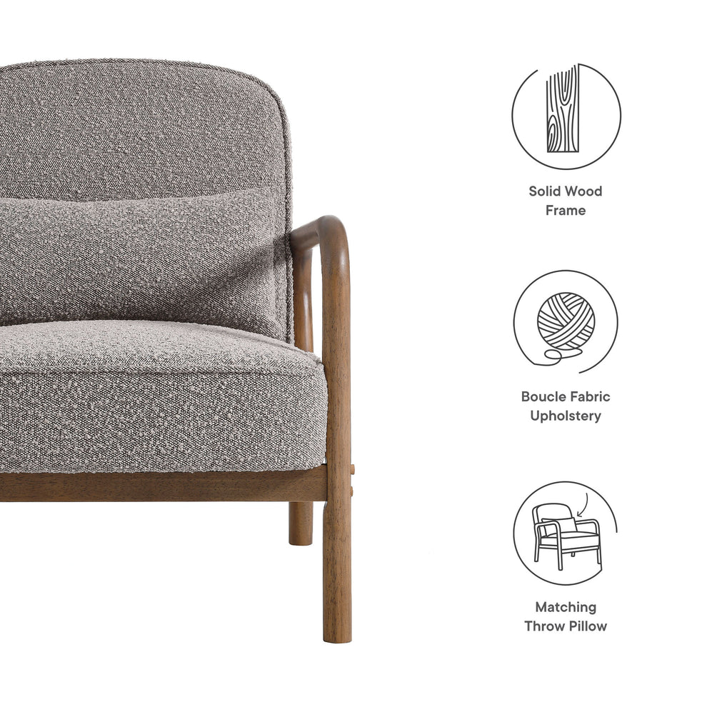 Charlie Boucle Upholstered Armchair by Modway | Armchairs | Modishstore - 19