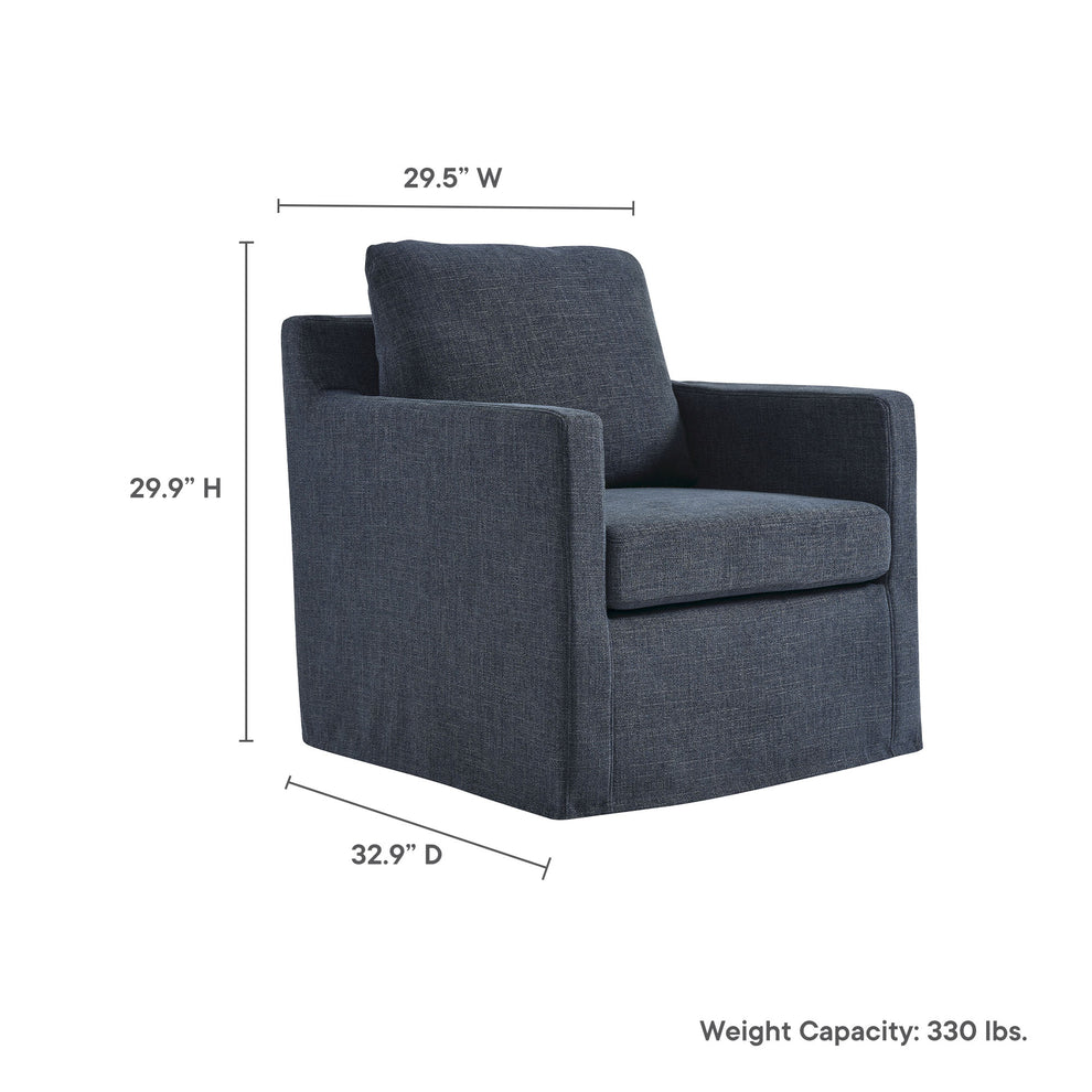 Serene Fabric Slipcovered Swivel Armchair by Modway | Armchairs | Modishstore - 36