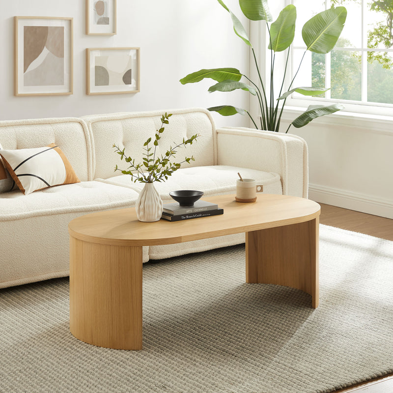 Aspect Oval Wood Entryway Console Table by Modway | Console Tables | Modishstore - 1