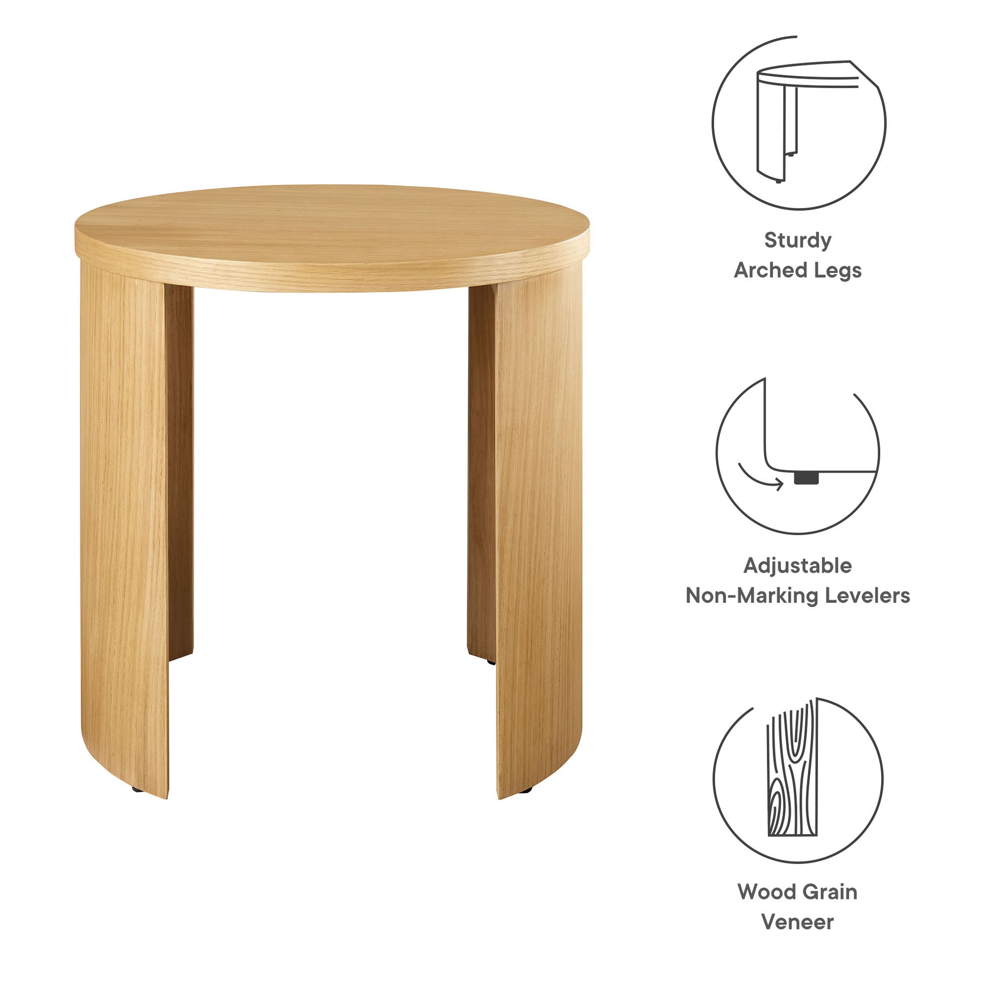Aspect Round Wood End Table by Modway | End Tables | Modishstore - 8