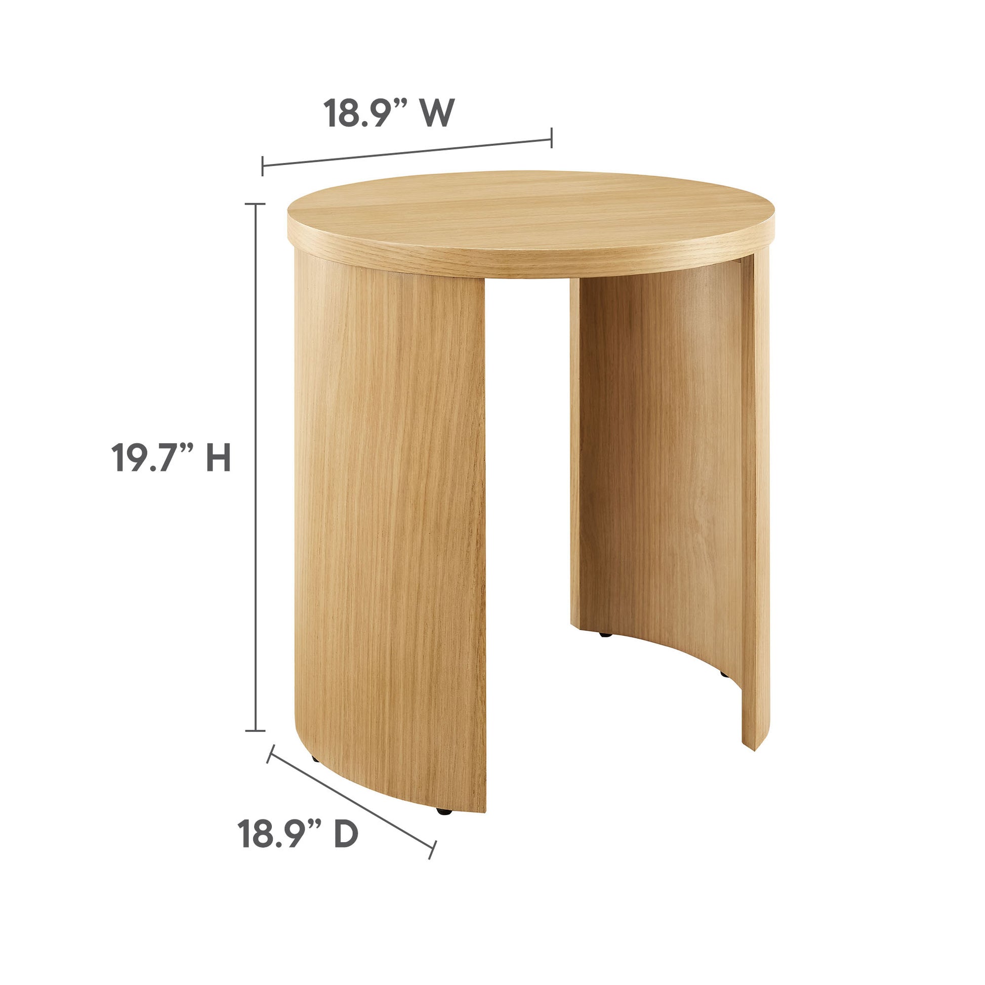 Aspect Round Wood End Table by Modway | End Tables | Modishstore - 9