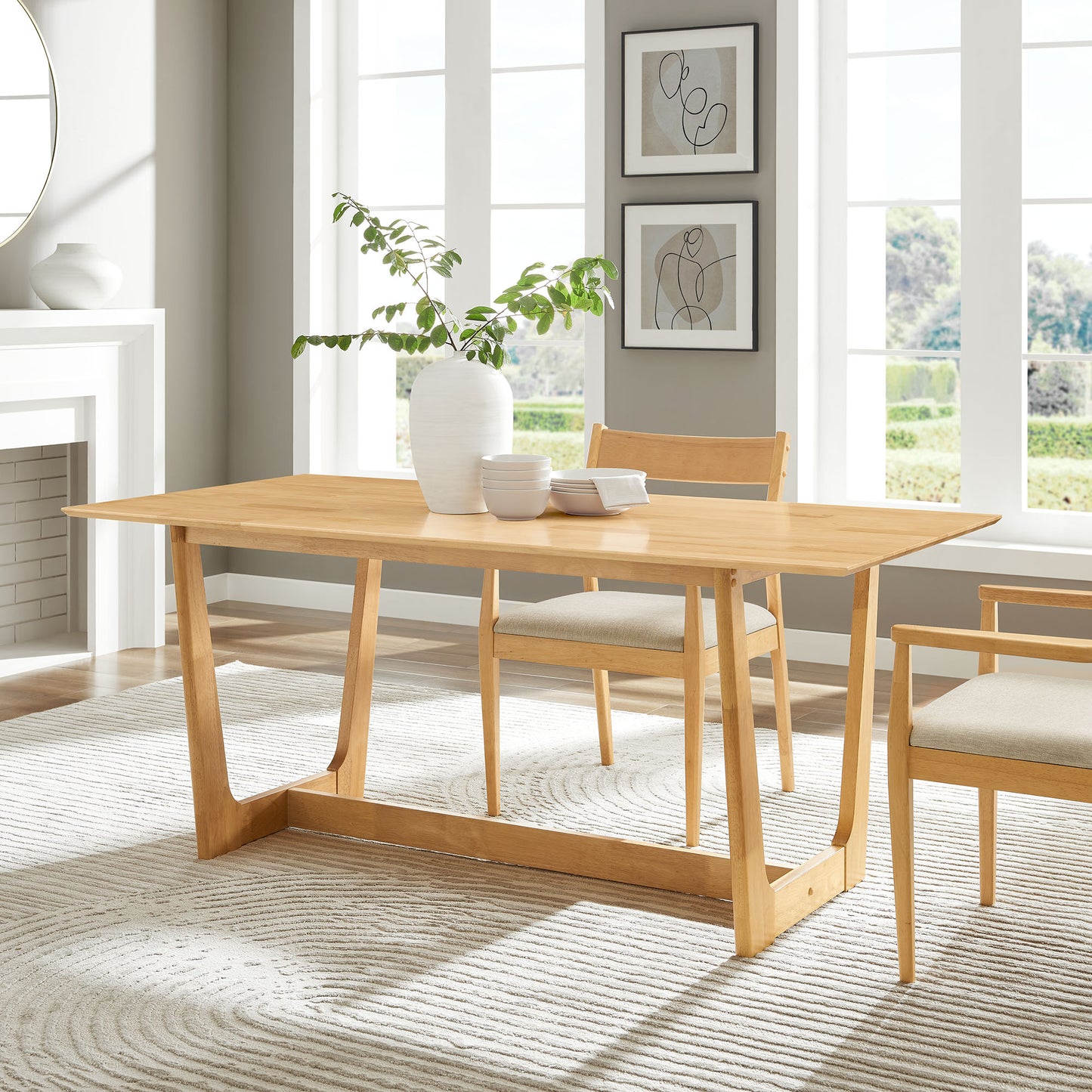 Solara 71" Rectangle Wood Dining Table by Modway | Dining Tables | Modishstore - 1