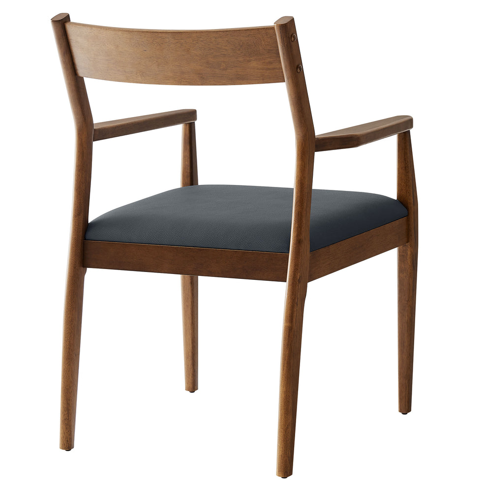 Solara Vegan Leather Wood Dining Armchairs Set of 2 by Modway | Dining Chairs | Modishstore - 5