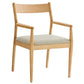 Solara Fabric Wood Dining Armchairs Set of 2 by Modway | Dining Chairs | Modishstore - 3
