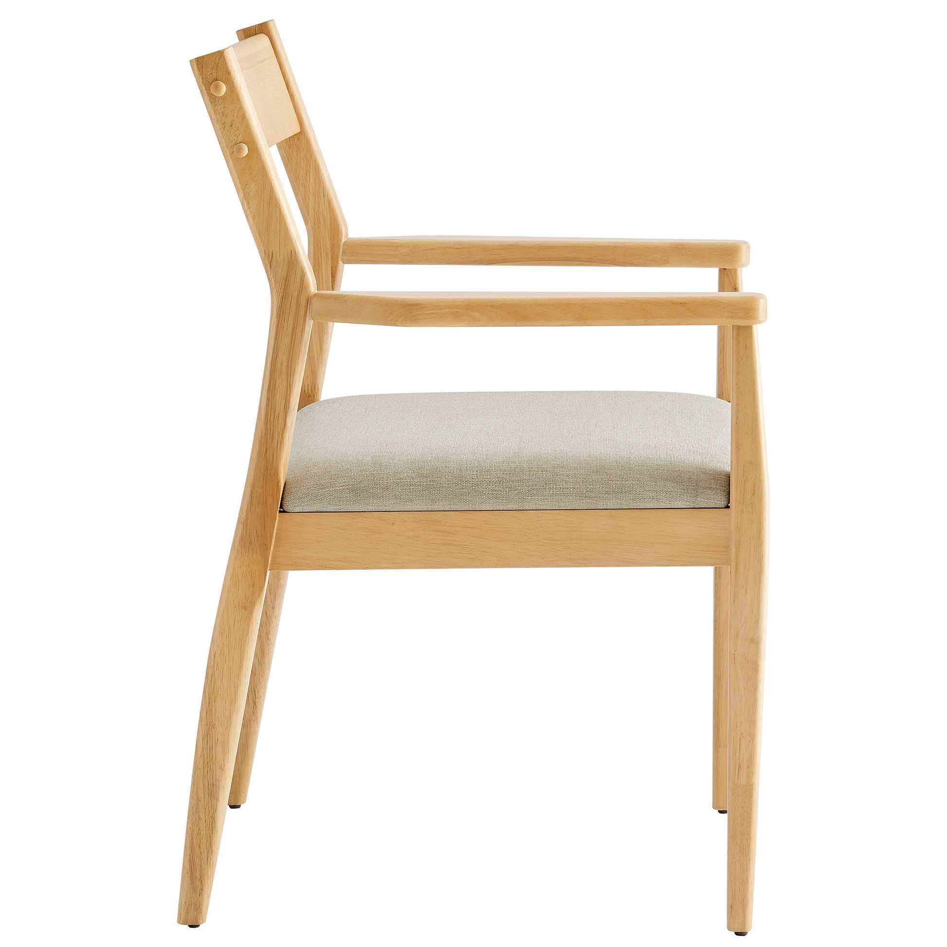 Solara Fabric Wood Dining Armchairs Set of 2 by Modway | Dining Chairs | Modishstore - 4
