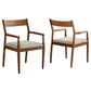 Solara Fabric Wood Dining Armchairs Set of 2 by Modway | Dining Chairs | Modishstore - 11