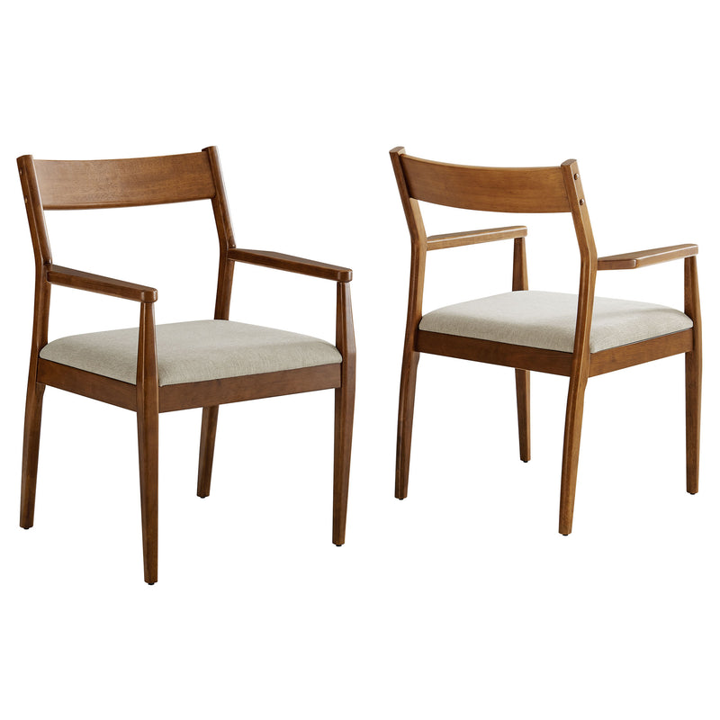 Solara Fabric Wood Dining Armchairs Set of 2 by Modway | Dining Chairs | Modishstore - 11