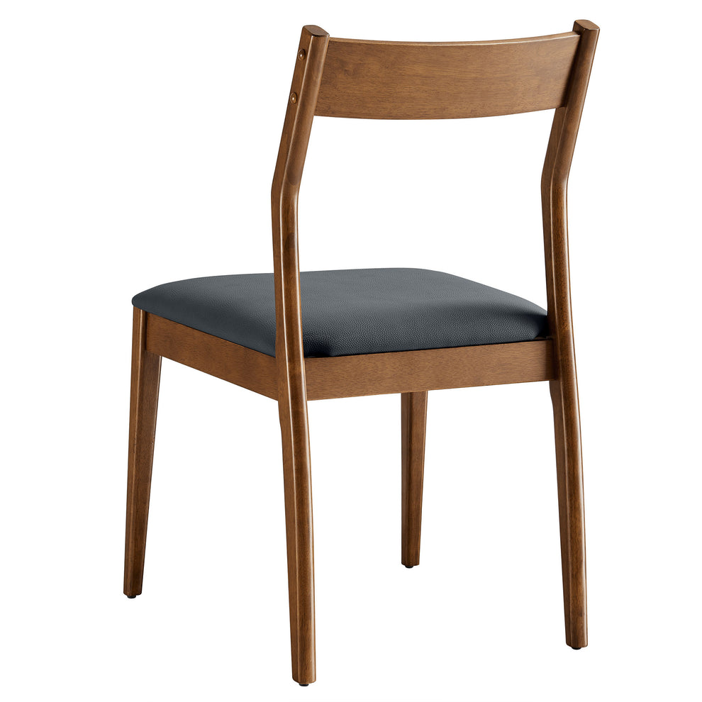 Solara Vegan Leather Wood Dining Side Chairs Set of 2 by Modway | Dining Chairs | Modishstore - 5
