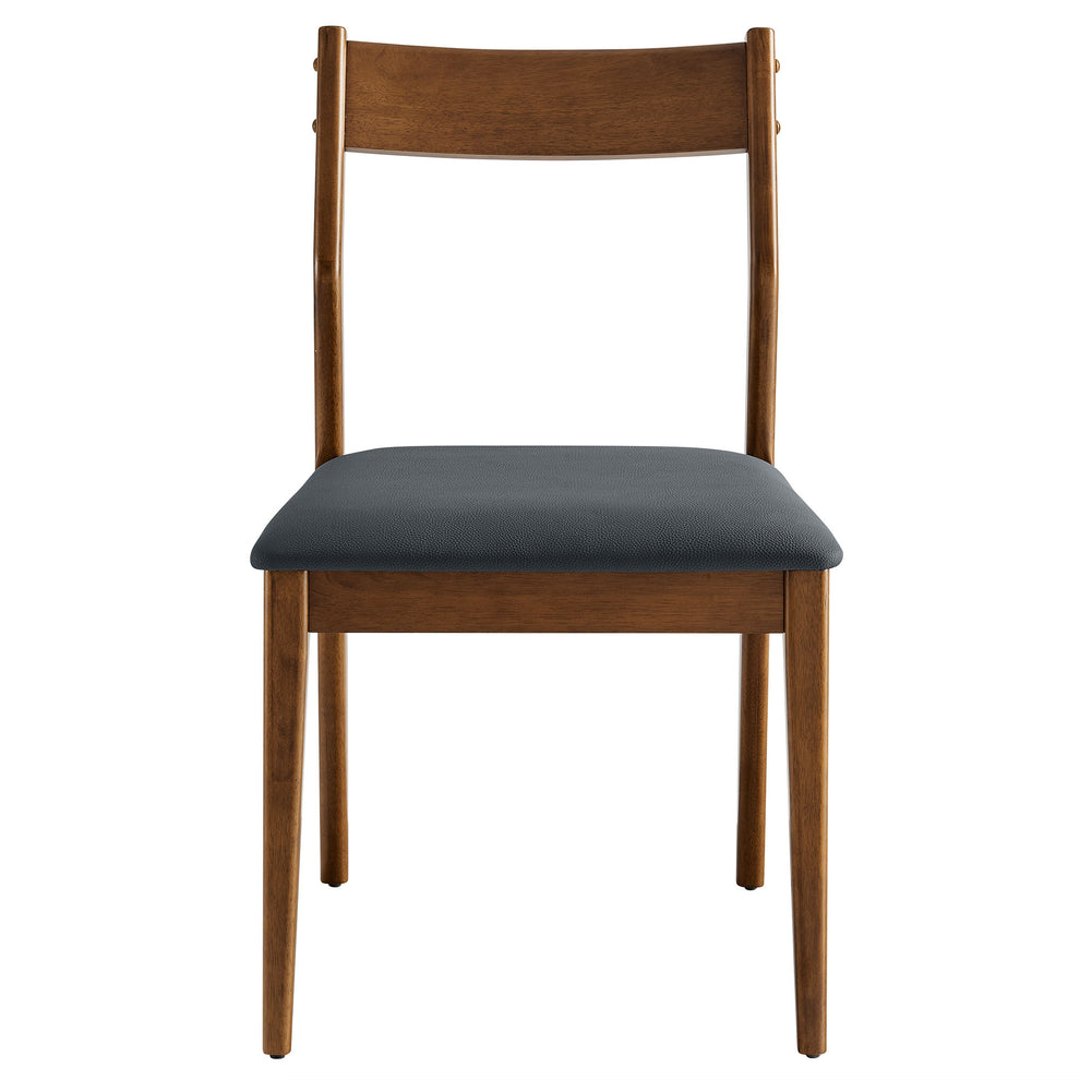 Solara Vegan Leather Wood Dining Side Chairs Set of 2 by Modway | Dining Chairs | Modishstore - 6