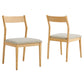 Solara Fabric Wood Dining Side Chairs Set of 2 by Modway | Dining Chairs | Modishstore - 2