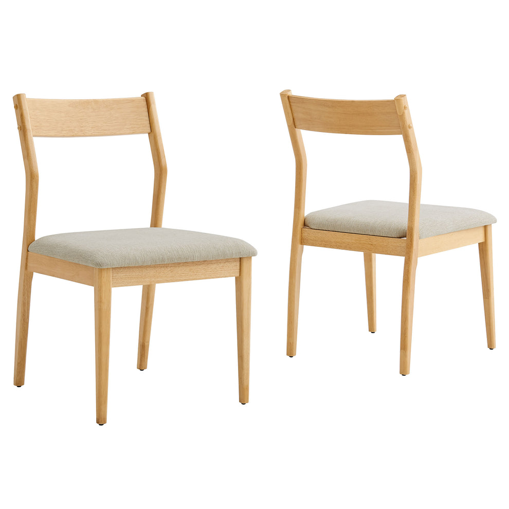 Solara Fabric Wood Dining Side Chairs Set of 2 by Modway | Dining Chairs | Modishstore - 2