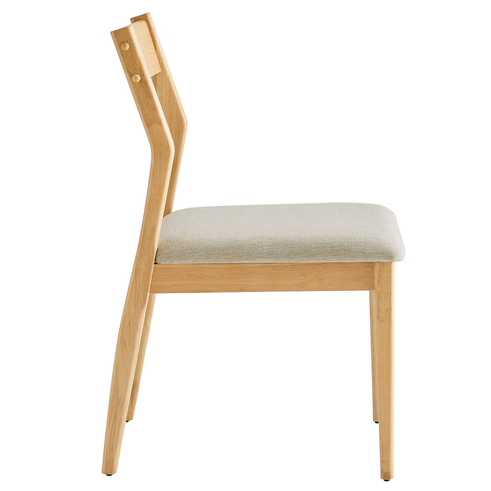 Solara Fabric Wood Dining Side Chairs Set of 2 by Modway | Dining Chairs | Modishstore - 4