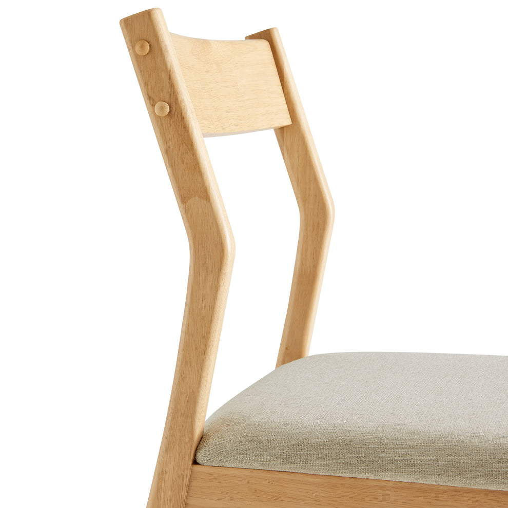 Solara Fabric Wood Dining Side Chairs Set of 2 by Modway | Dining Chairs | Modishstore - 7