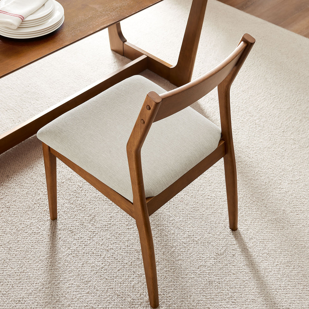 Solara Fabric Wood Dining Side Chairs Set of 2 by Modway | Dining Chairs | Modishstore - 17