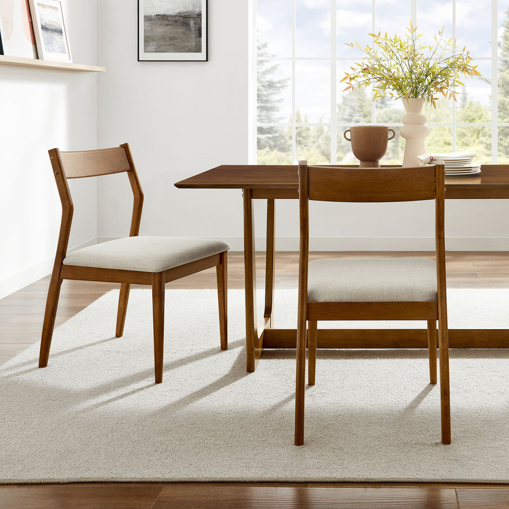 Solara Fabric Wood Dining Side Chairs Set of 2 by Modway | Dining Chairs | Modishstore - 18