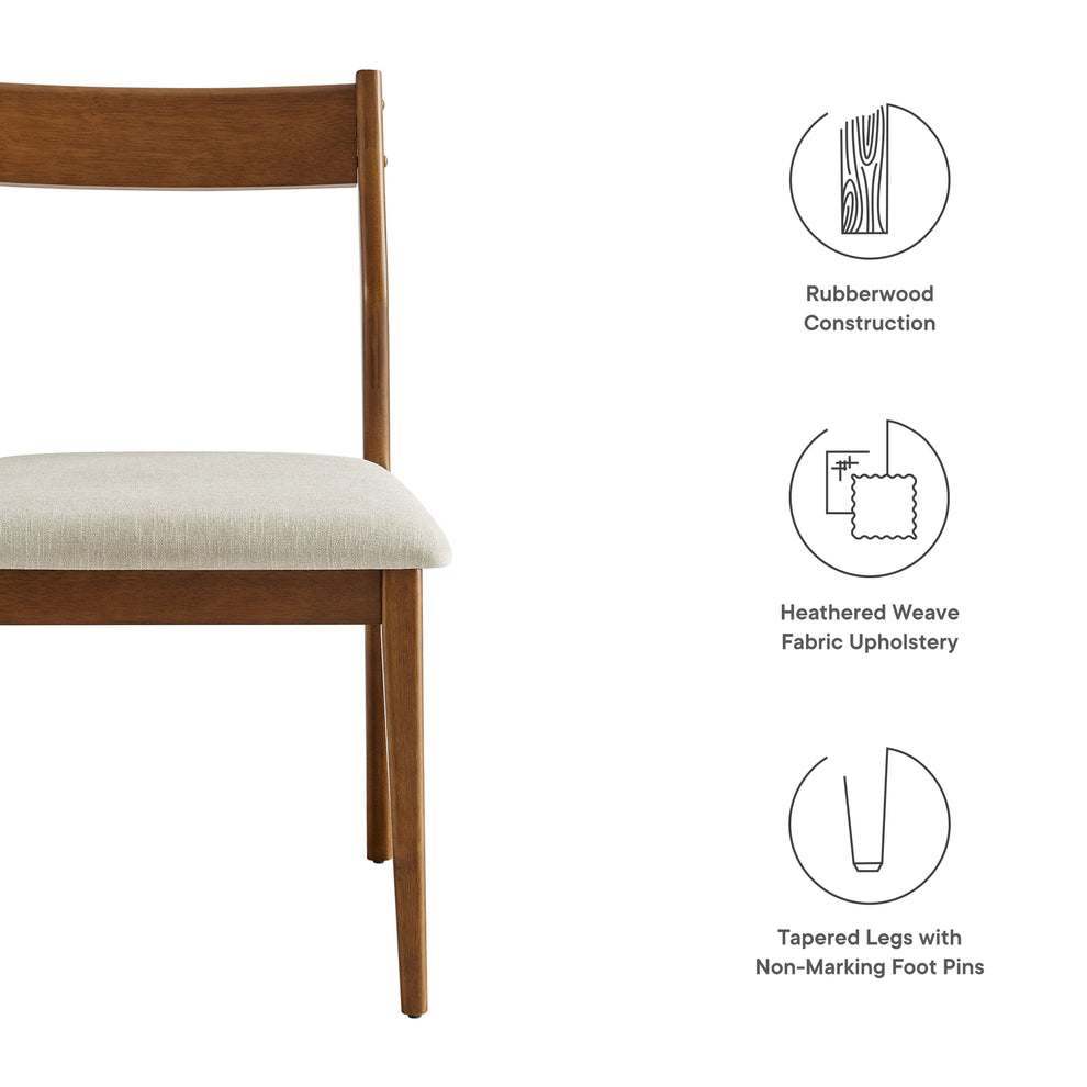 Solara Fabric Wood Dining Side Chairs Set of 2 by Modway | Dining Chairs | Modishstore - 19