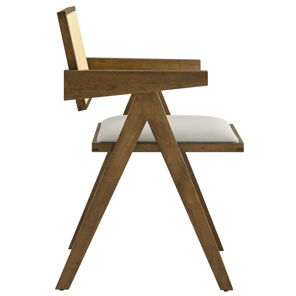 Thera Vegan Leather Cane Dining Armchairs Set of 2 by Modway | Dining Chairs | Modishstore - 13