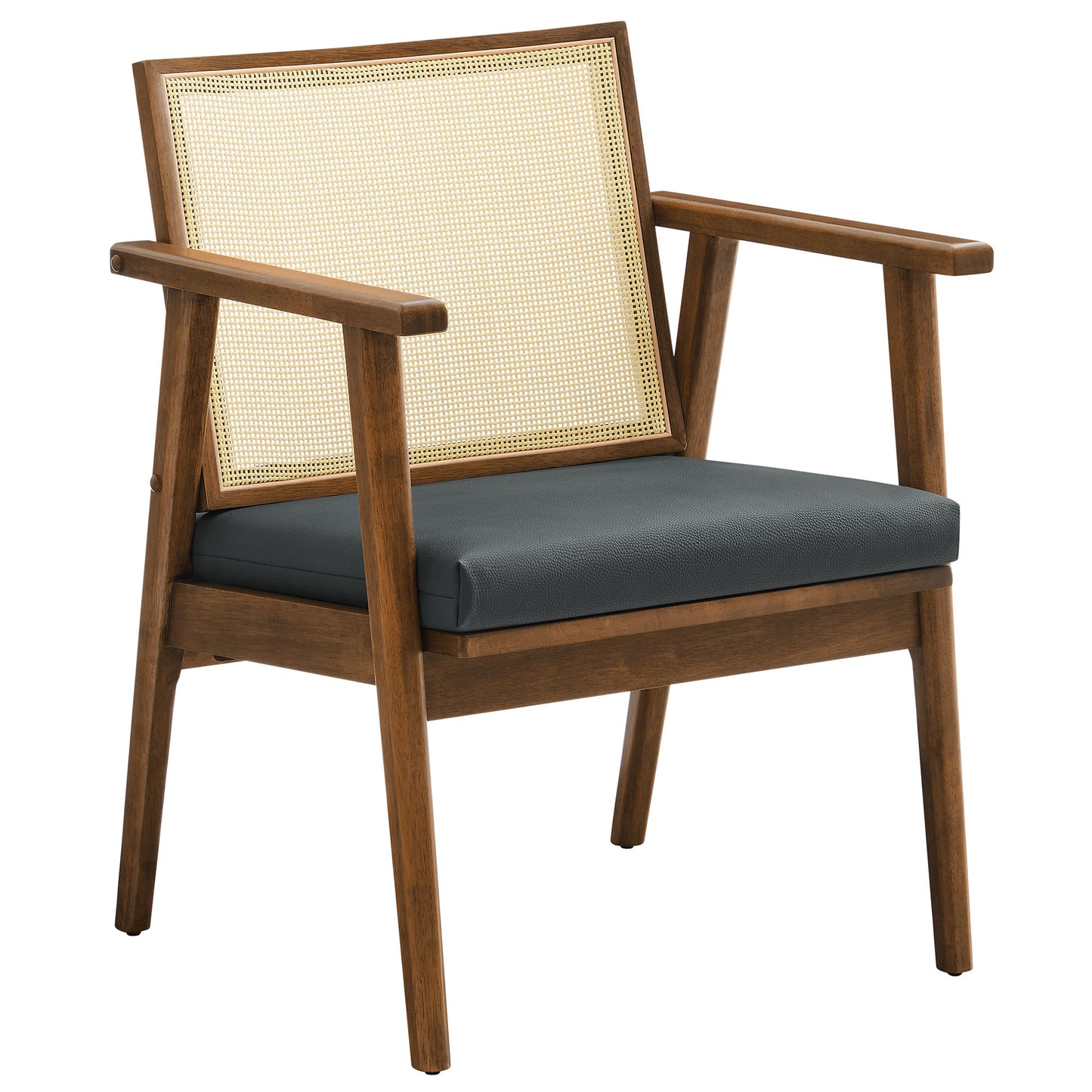 Thera Vegan Leather and Cane Accent Armchairs Set of 2 by Modway | Sofa Set | Modishstore - 3