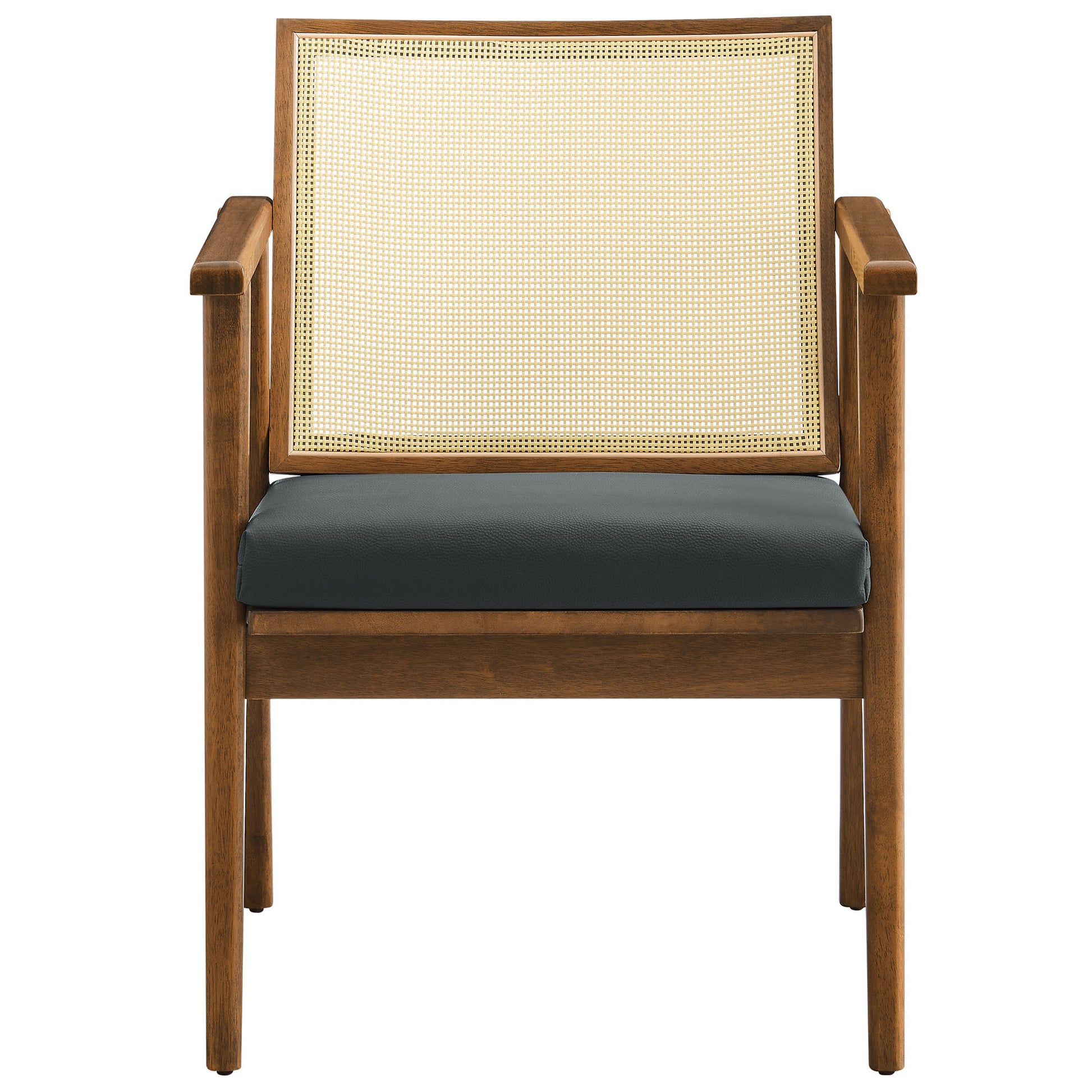 Thera Vegan Leather and Cane Accent Armchairs Set of 2 by Modway | Sofa Set | Modishstore - 6