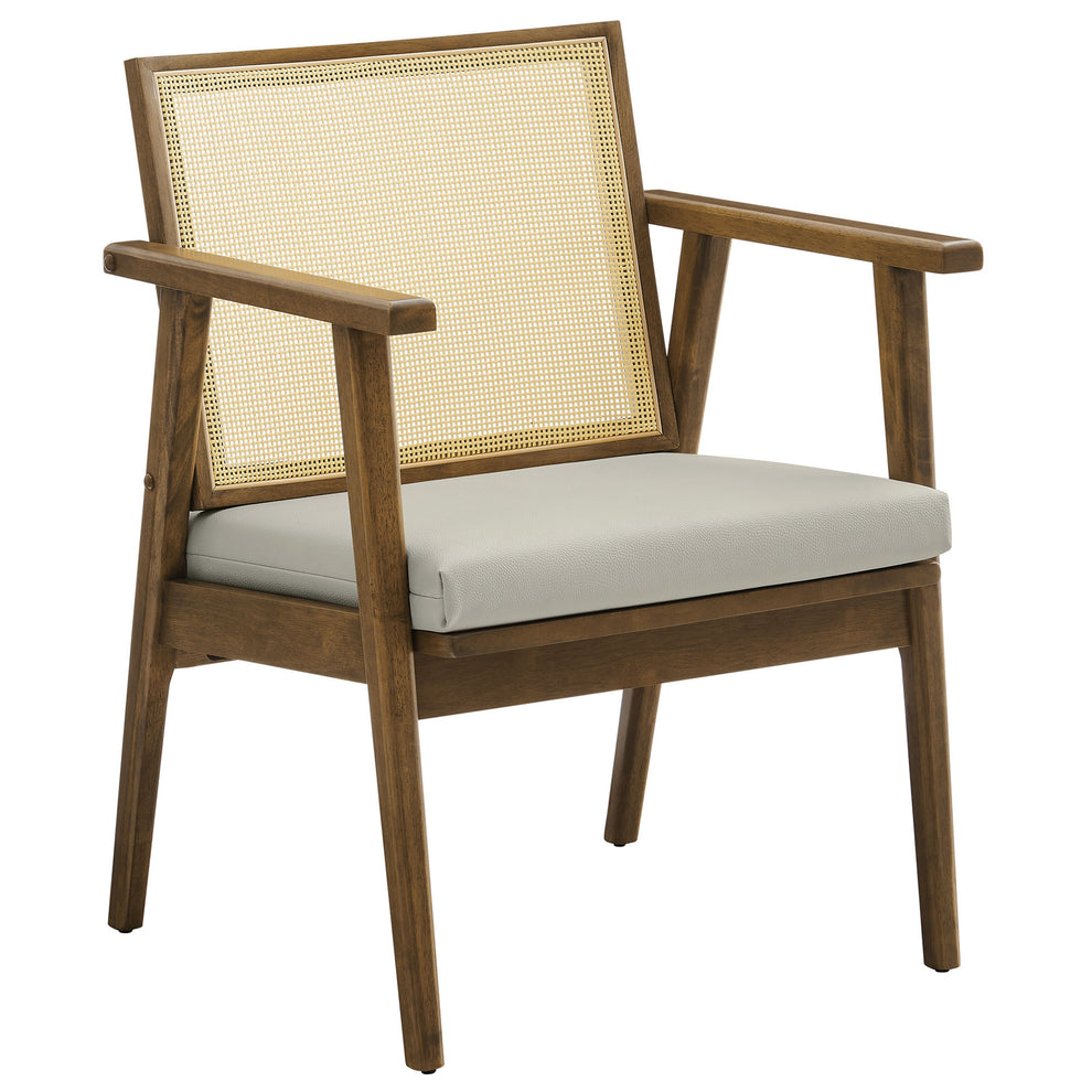 Thera Vegan Leather and Cane Accent Armchairs Set of 2 by Modway | Sofa Set | Modishstore - 12