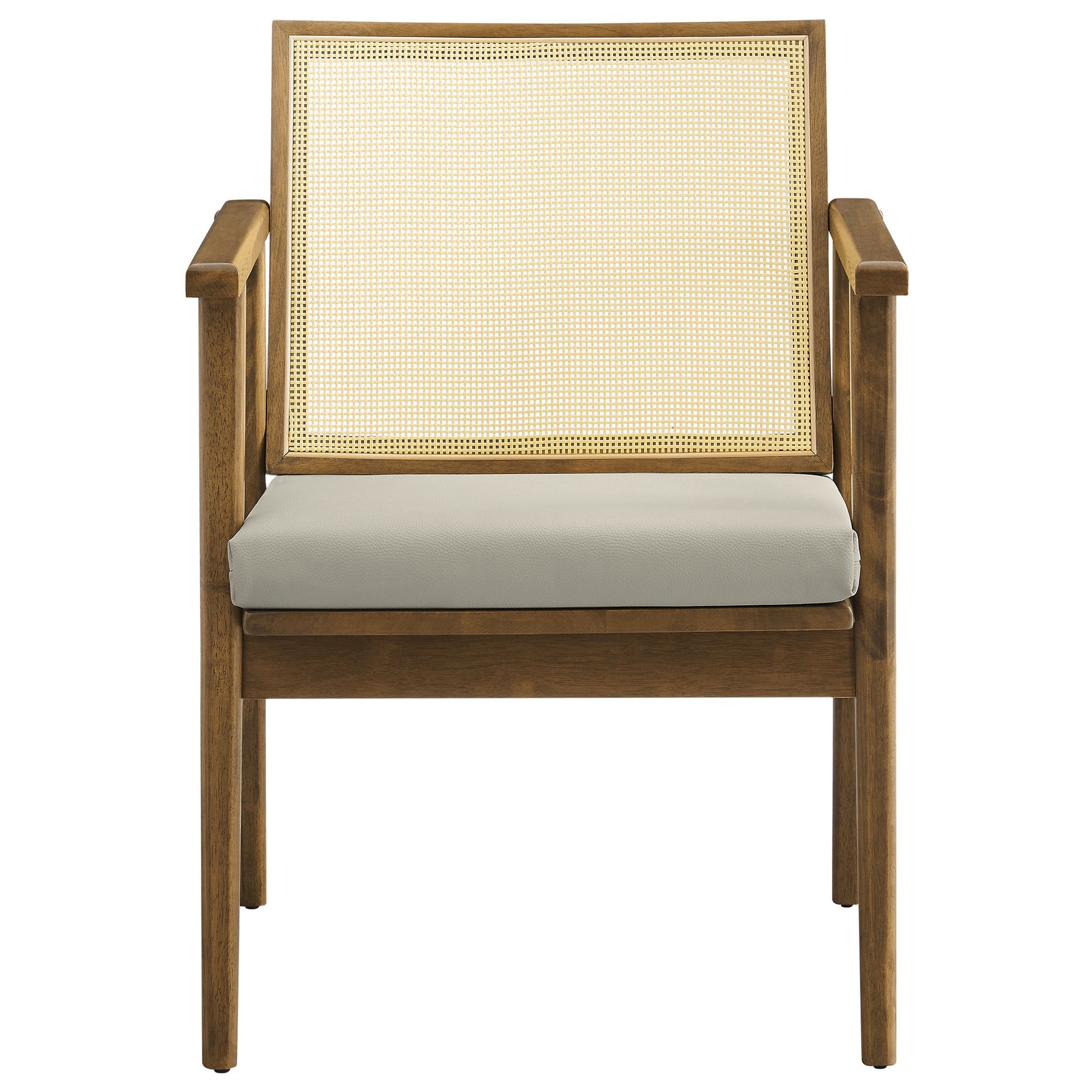 Thera Vegan Leather and Cane Accent Armchairs Set of 2 by Modway | Sofa Set | Modishstore - 15