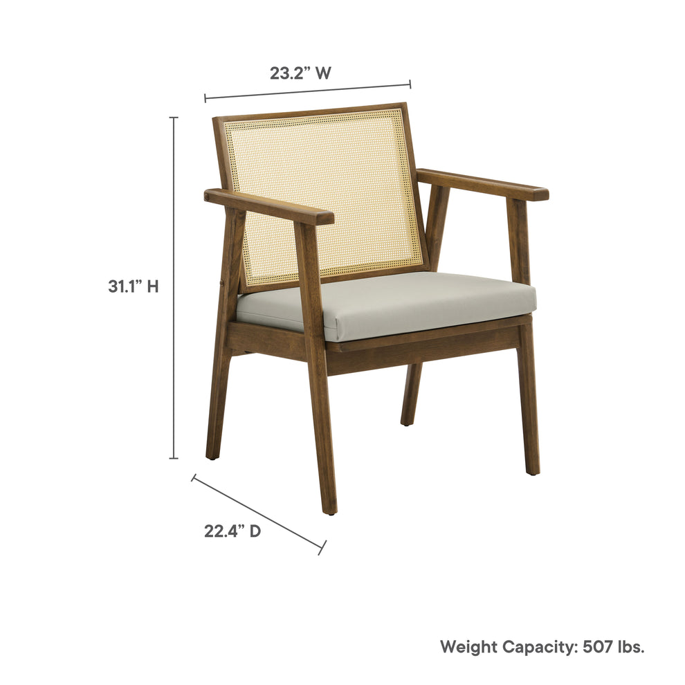 Thera Vegan Leather and Cane Accent Armchairs Set of 2 by Modway | Sofa Set | Modishstore - 20
