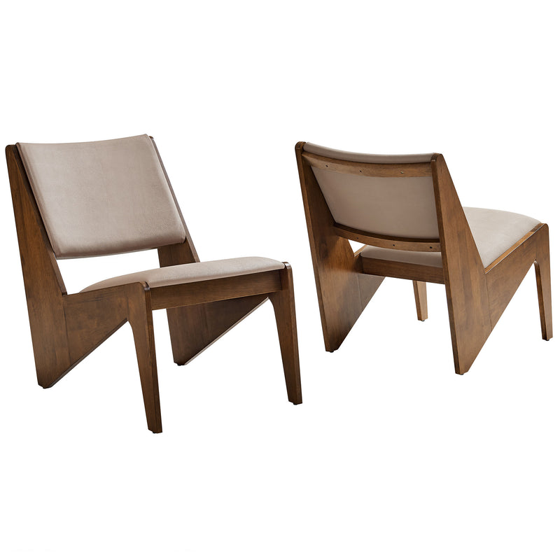 Rylina Vegan Leather Accent Chairs Set of 2 by Modway | Accent Chairs | Modishstore - 2