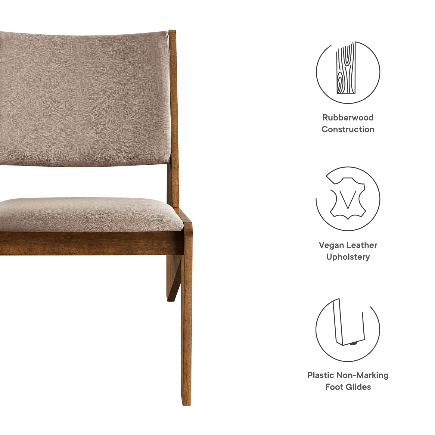 Rylina Vegan Leather Accent Chairs Set of 2 by Modway | Accent Chairs | Modishstore - 9