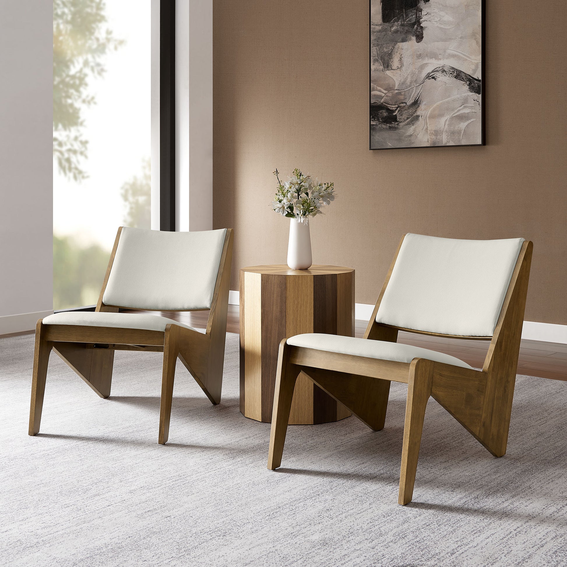 Rylina Vegan Leather Accent Chairs Set of 2 by Modway | Accent Chairs | Modishstore - 18