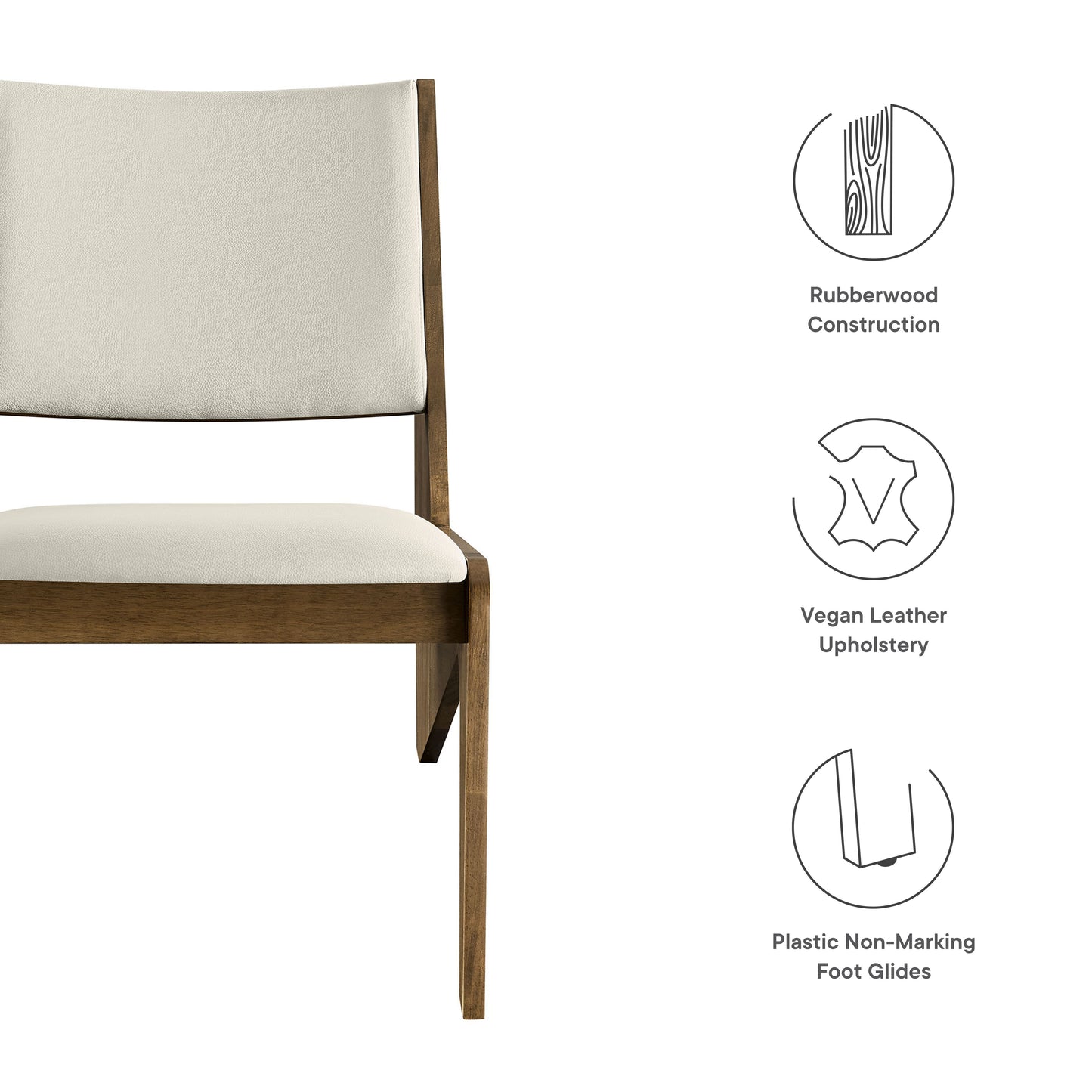 Rylina Vegan Leather Accent Chairs Set of 2 by Modway | Accent Chairs | Modishstore - 19