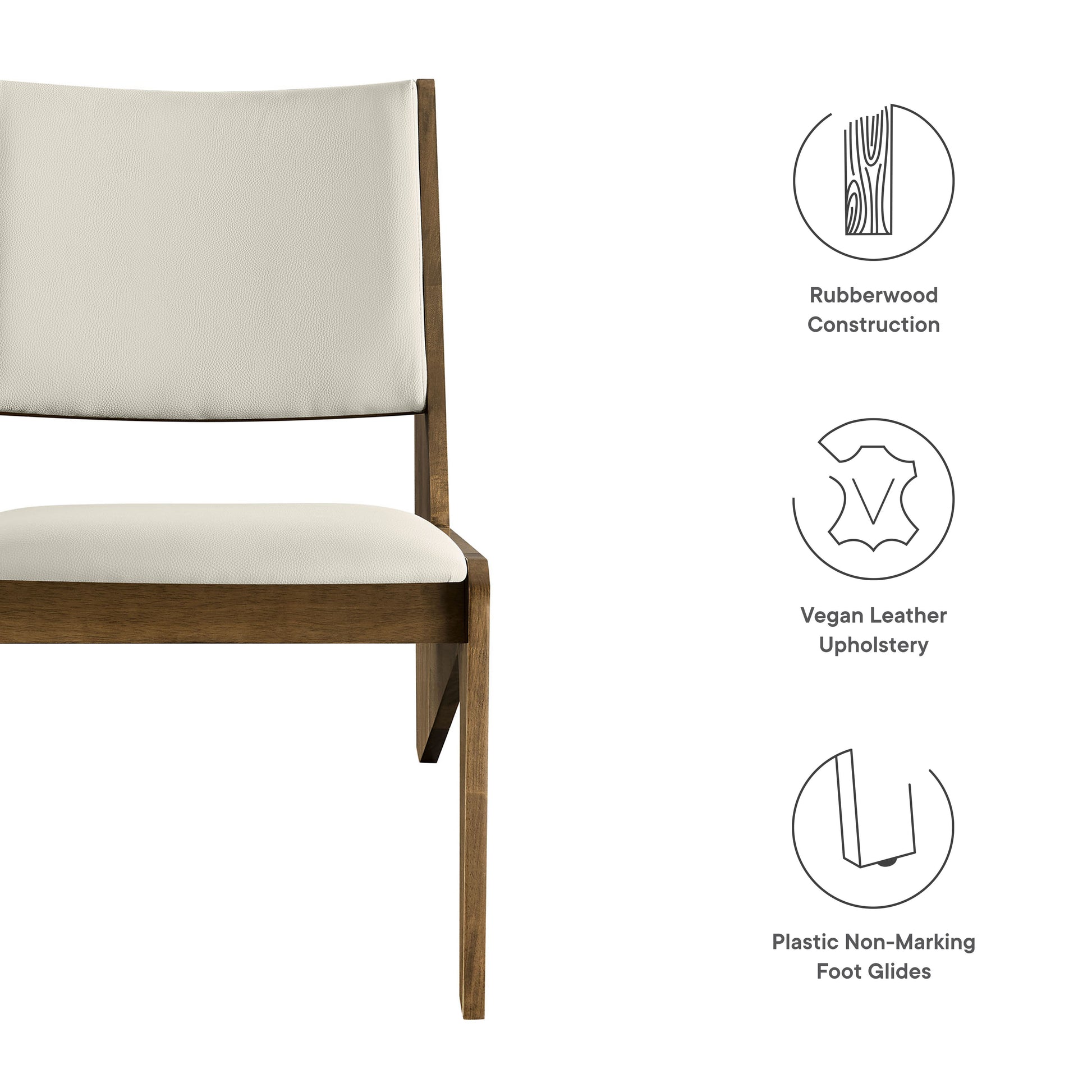 Rylina Vegan Leather Accent Chairs Set of 2 by Modway | Accent Chairs | Modishstore - 19