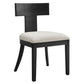 Peregrine Wood and Fabric Upholstered Dining Chairs Set of 2 by Modway | Dining Chairs | Modishstore - 3